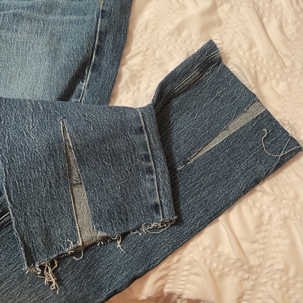 Zara high waisted jeans with front slit - Picture 3 of 8